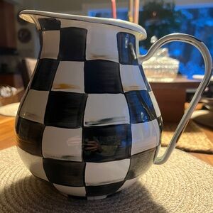 Mackenzie-Childs Courtly Check pitcher